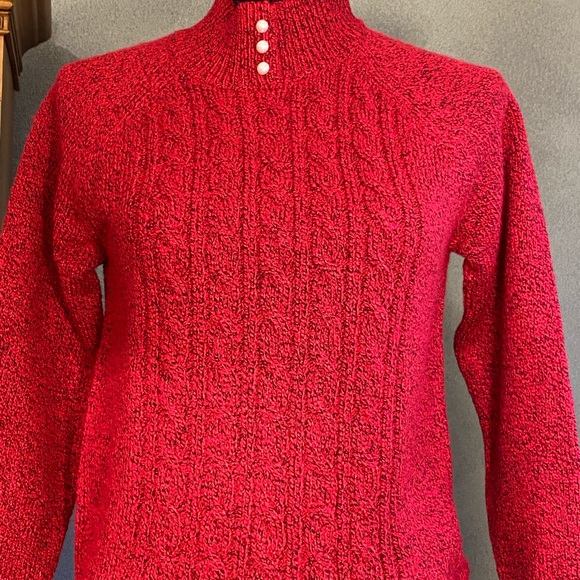 Karen Scott mock turtleneck Sweater size P/P - Picture 2 of 9